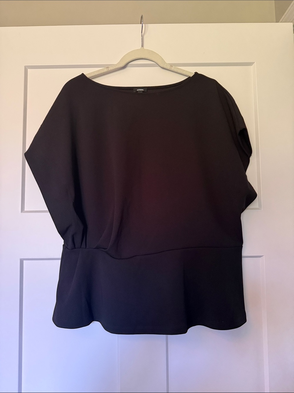 Express Black Peplum Blouse
